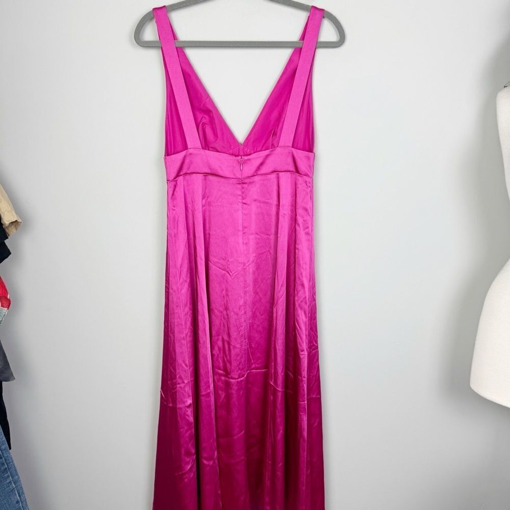 BODEN | NEW Pink Fit & Flare Wild Watermelon Pink Midi Dress Women’s Size 6R - Picture 10 of 14